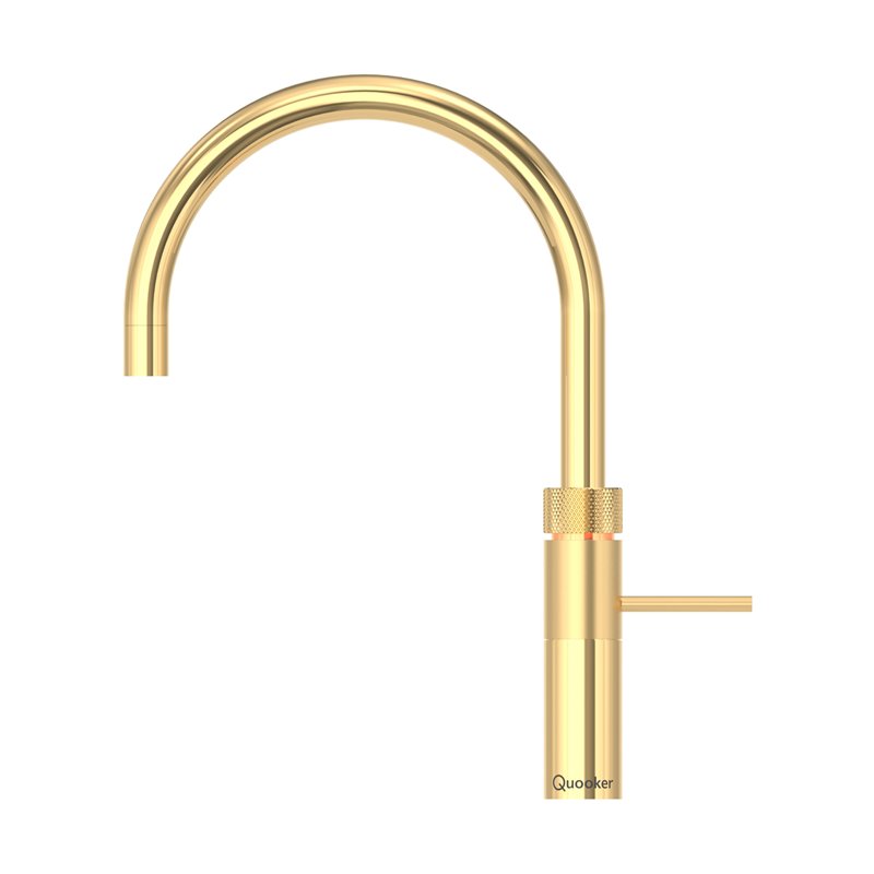 Quooker Fusion Round boiling-water tap in gold